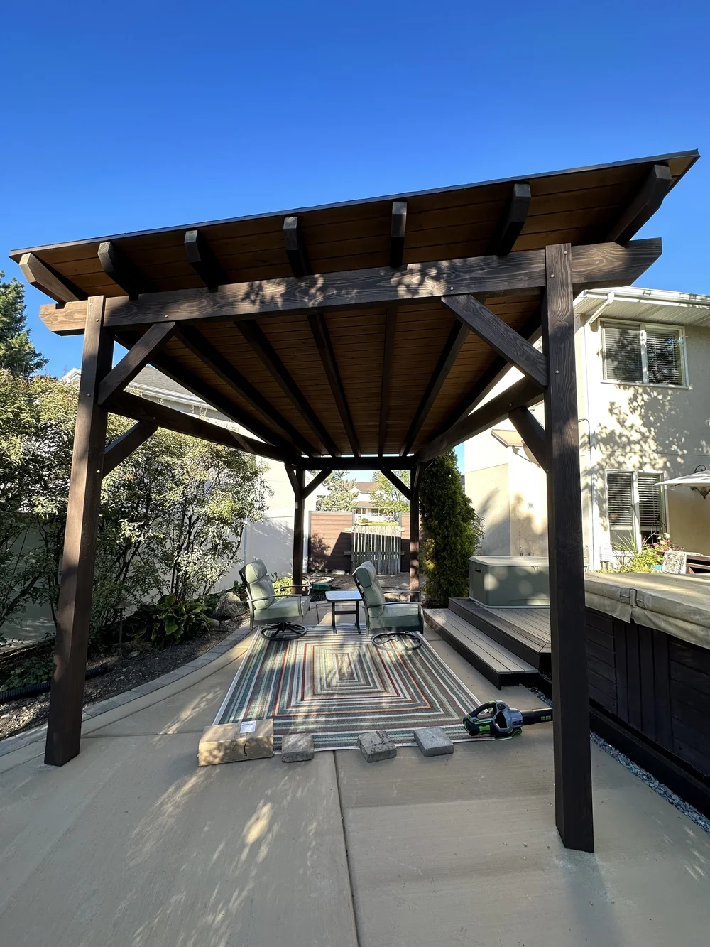 Custom timber pavilion