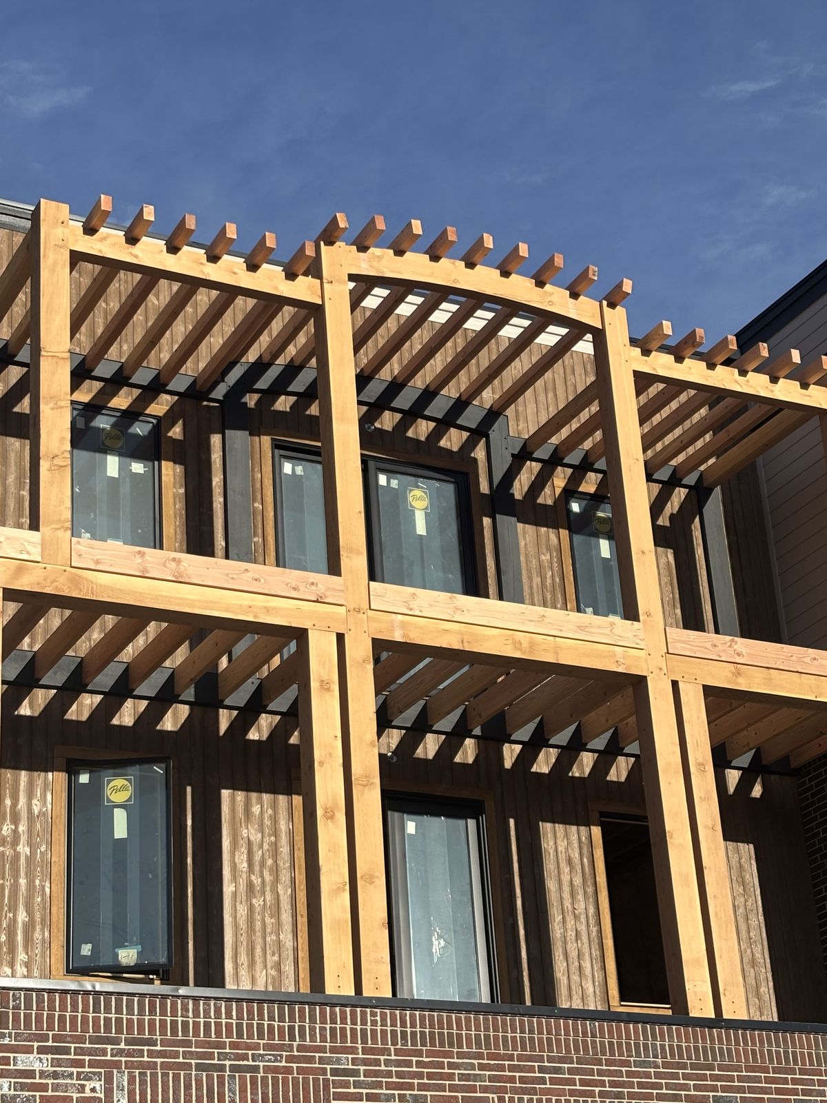 Custom backyard timber pergola build