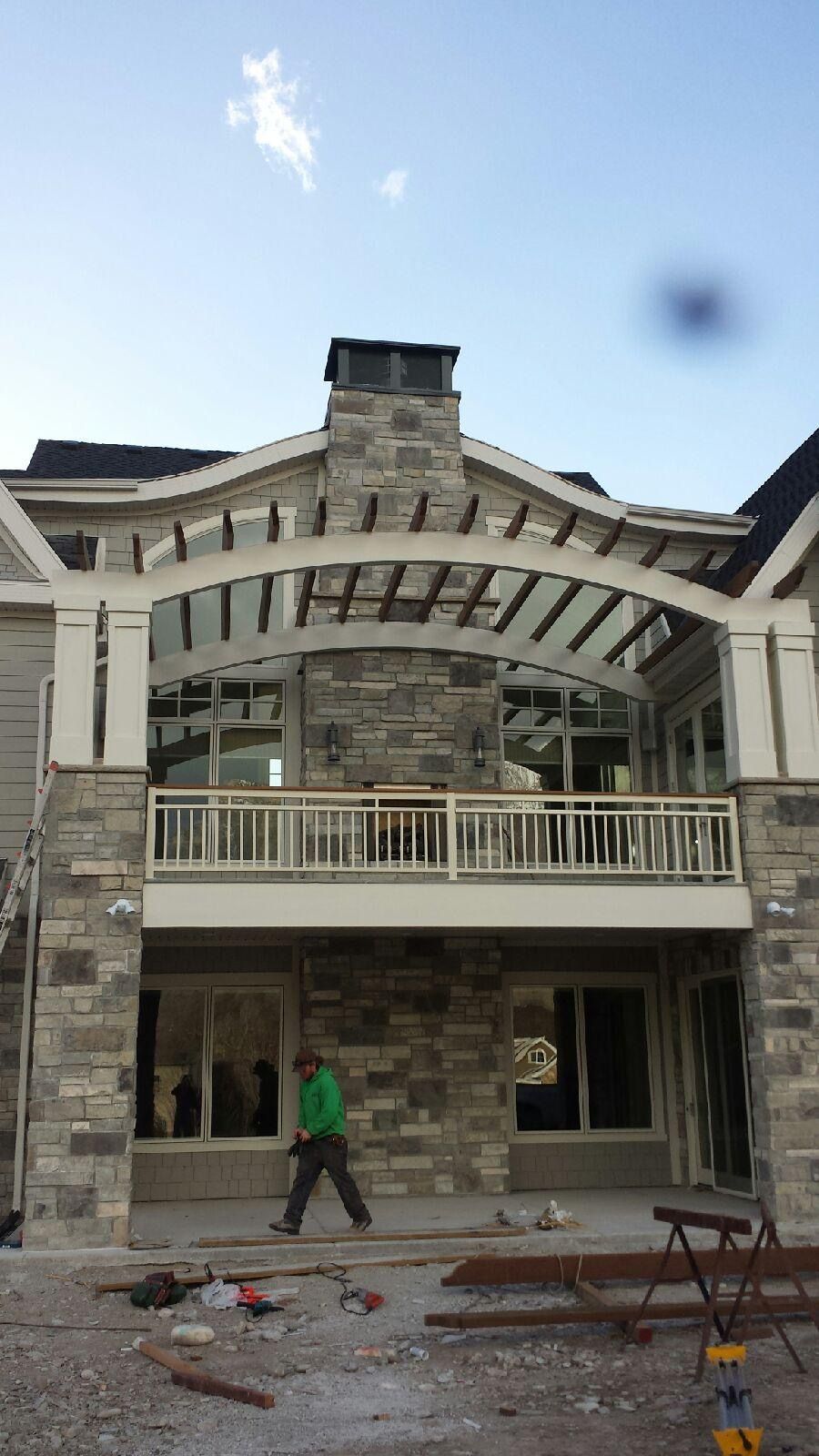 Custom timber pergola install